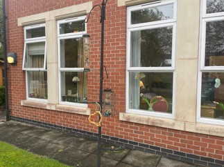 Bird feeder at Sherwood House